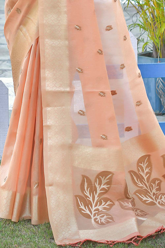 linen saree images