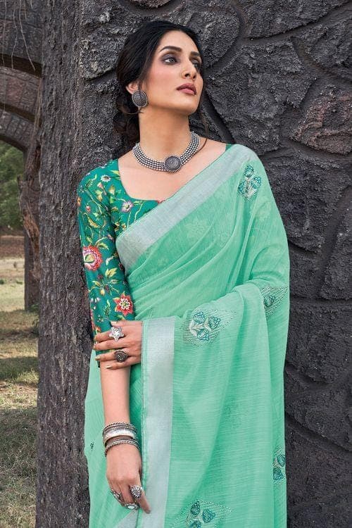 linen saree