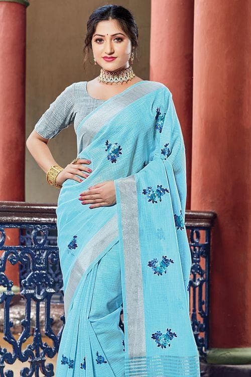 linen saree