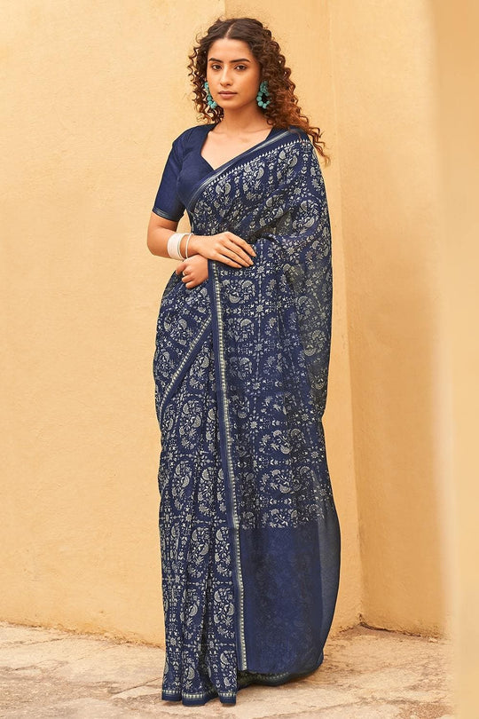 linen saree