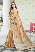 linen saree