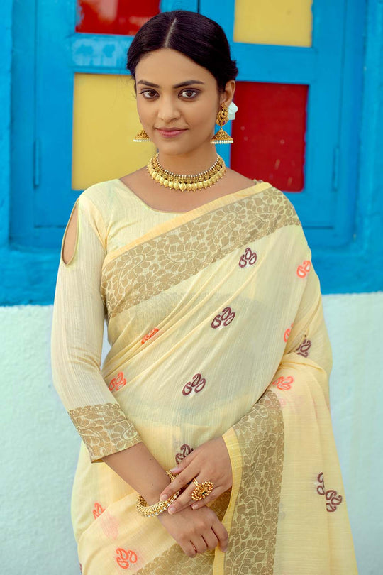 linen saree images