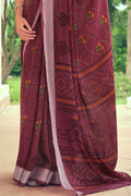 linen saree 