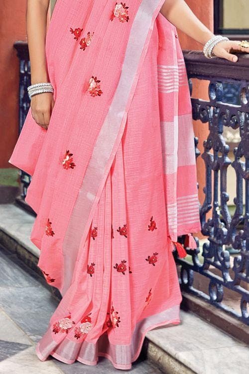 linen sarees