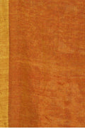 Linen Saree Carrot Orange Metallic Zari Woven Linen Saree saree online
