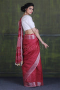 Linen Saree Cerise Pink Linen Saree saree online