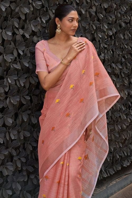 linen saree with price