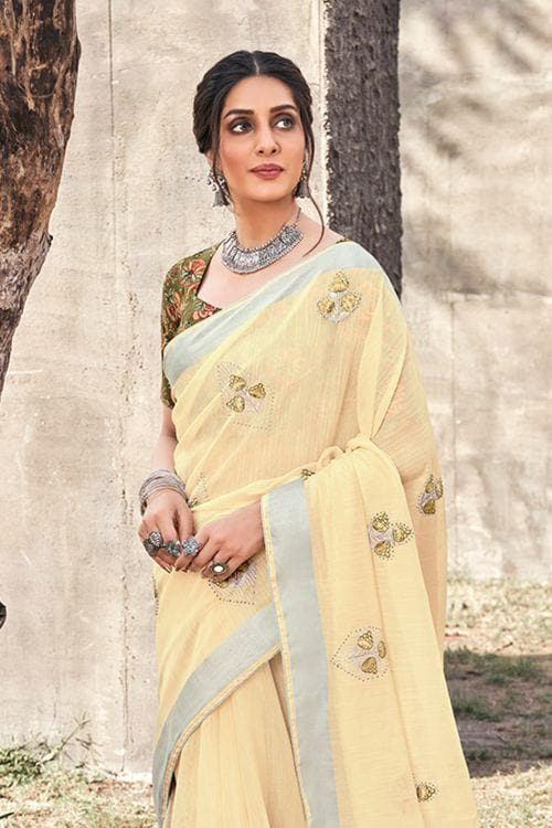 linen saree