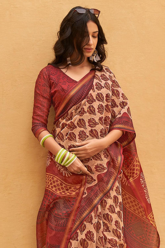 linen saree