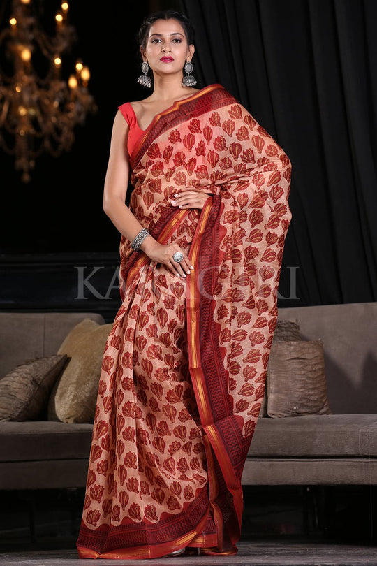 linen saree
