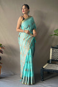 blue saree
