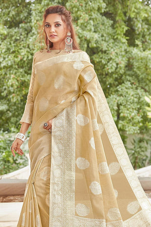linen saree