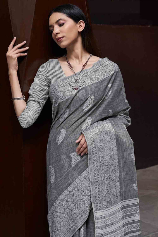 linen sarees