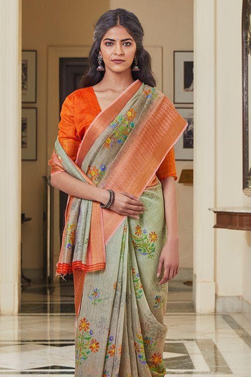 linen saree online