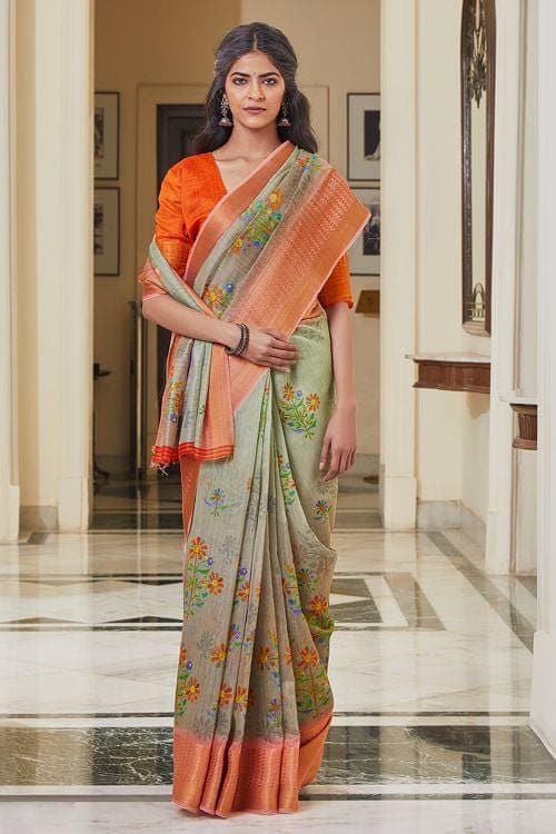 linen saree online