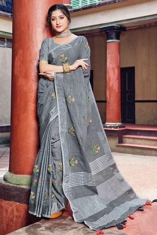 linen saree online