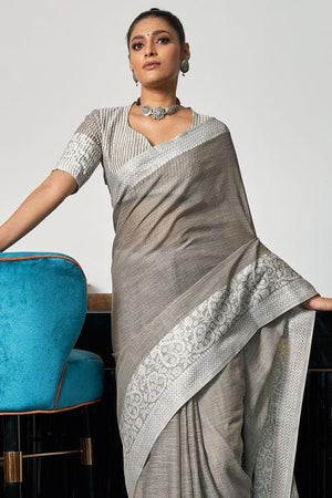 linen saree