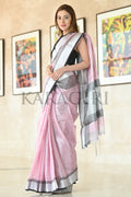 linen saree with blouse