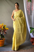 linen saree