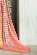 Linen Saree Lemonade Pink Digital Printed Linen Saree saree online
