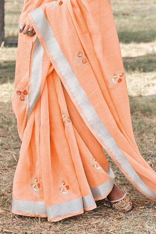 linen saree