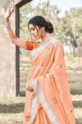 linen saree