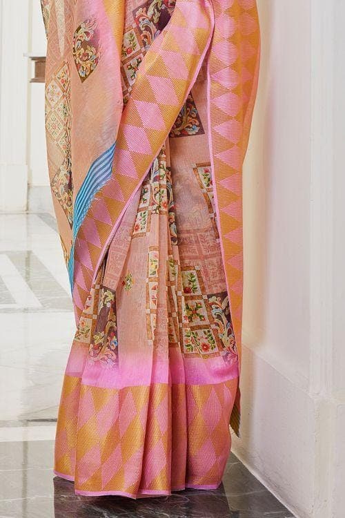 linen saree