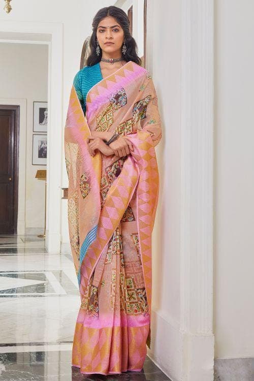 linen saree