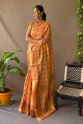 orange saree