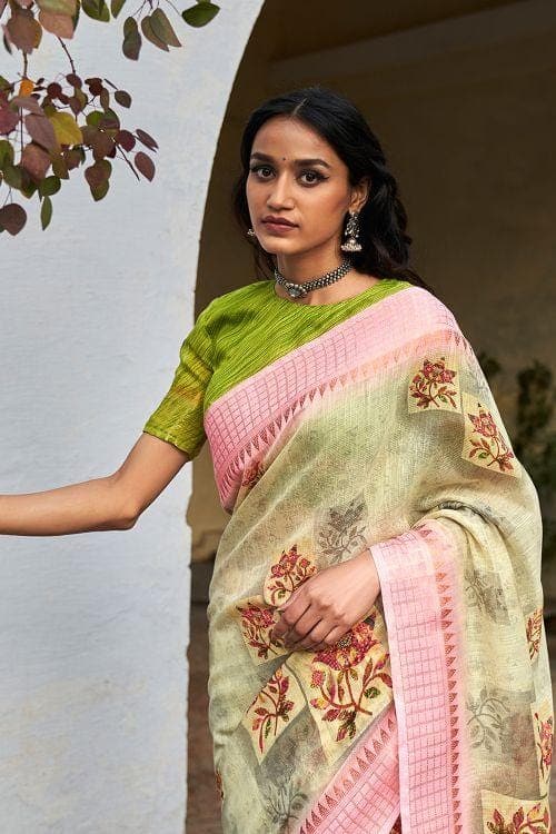 linen saree online