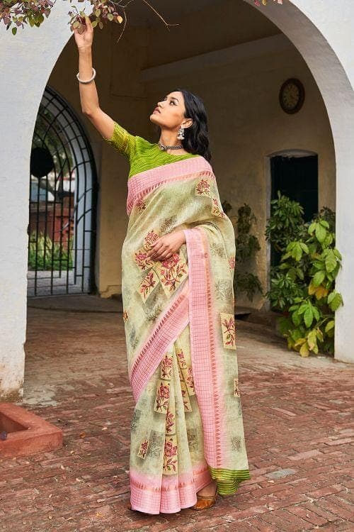 linen saree online