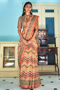 multicoloured saree