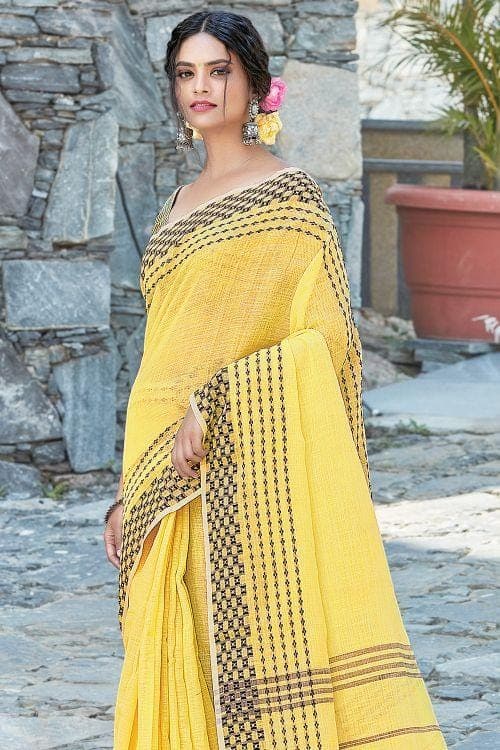 linen saree for wedding