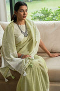 linen saree