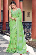 linen sarees online 