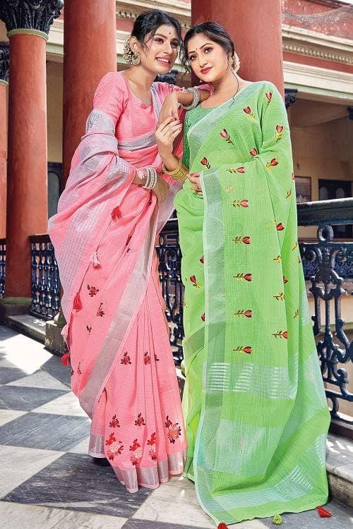 linen saree online