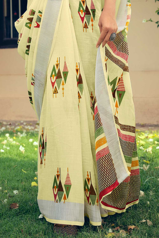 linen saree