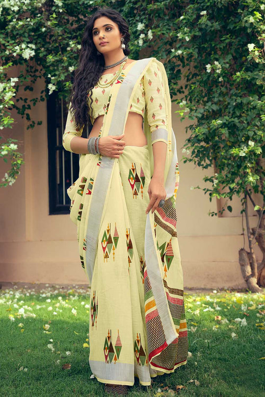 linen saree
