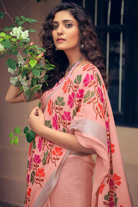 linen saree online 