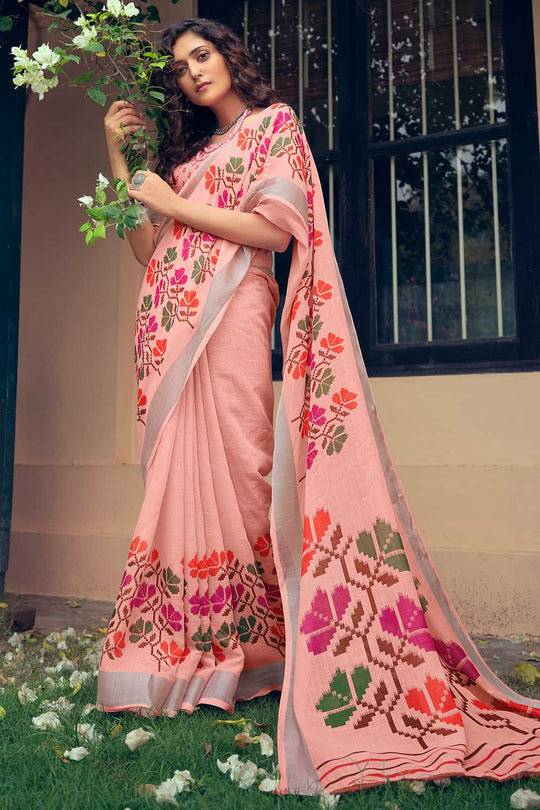 linen saree online 