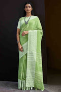 linen saree blouse designs