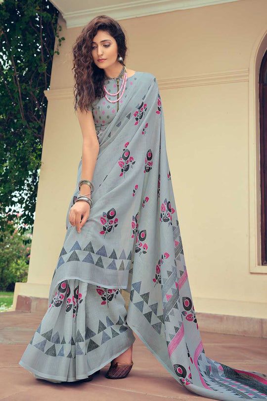 linen saree