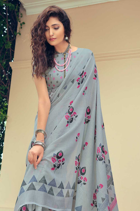 linen saree online 