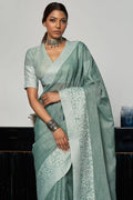 linen saree