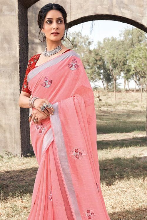 linen saree