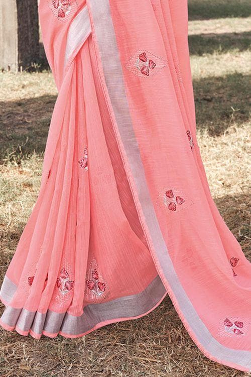 linen saree