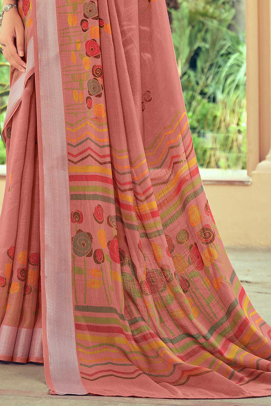 linen saree for wedding 