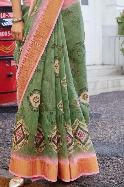 linen saree online