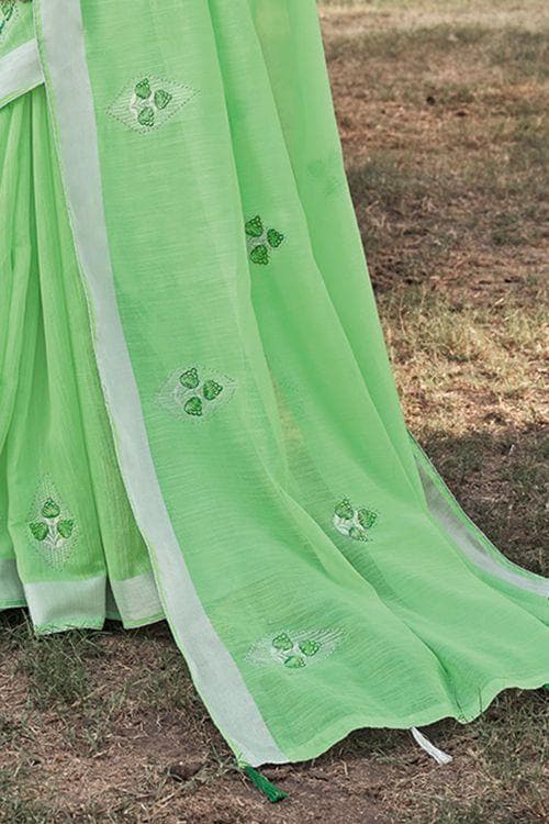 linen saree