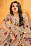 linen saree collection
